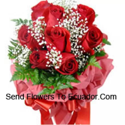 Bunch Of 11 Red Colored Roses